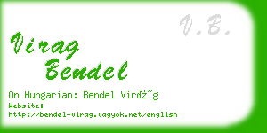 virag bendel business card